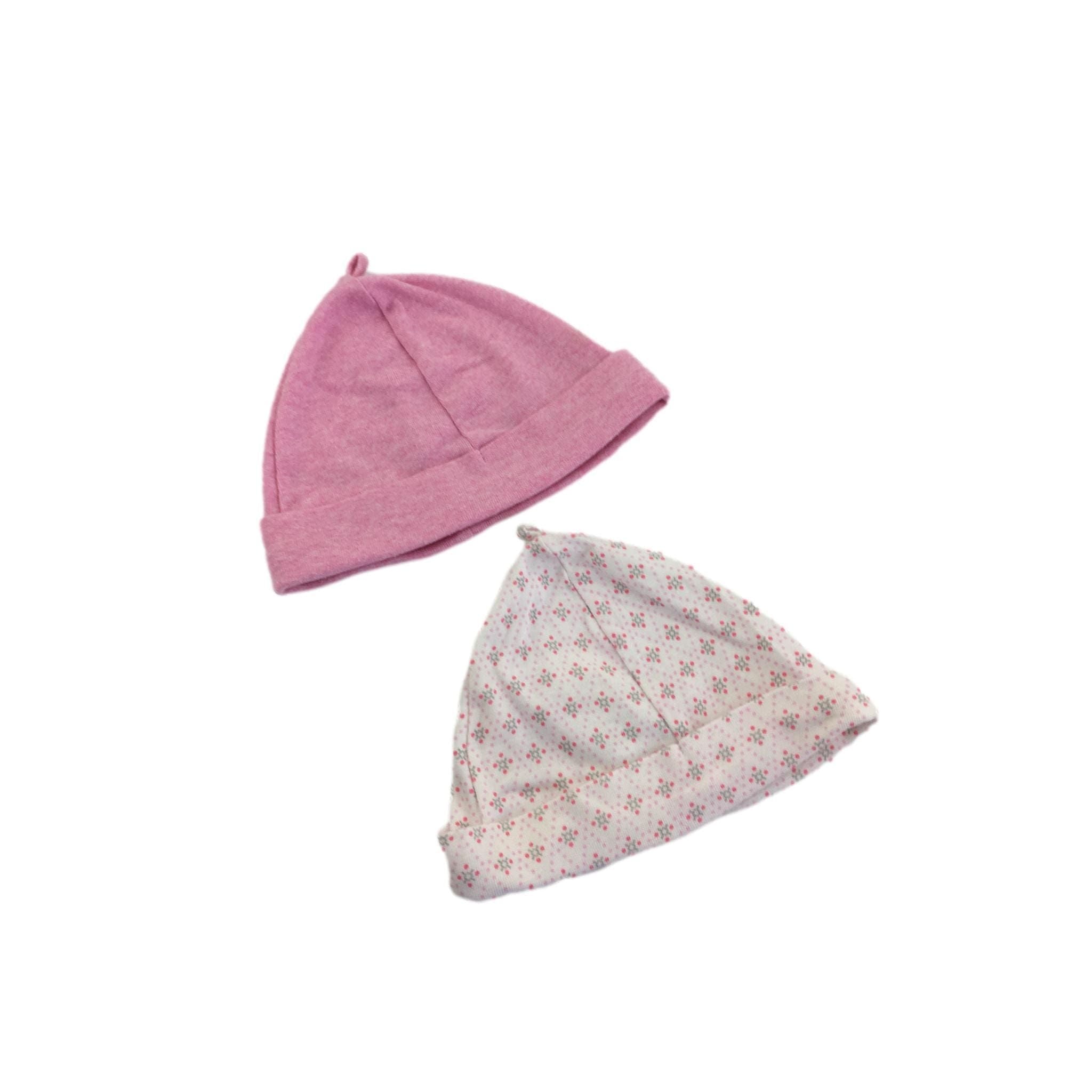 12-18M Pink & White Dotty Beanies - Woolworths