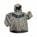6Y Khaki & back puffer hooded jacket - hummel 🟠