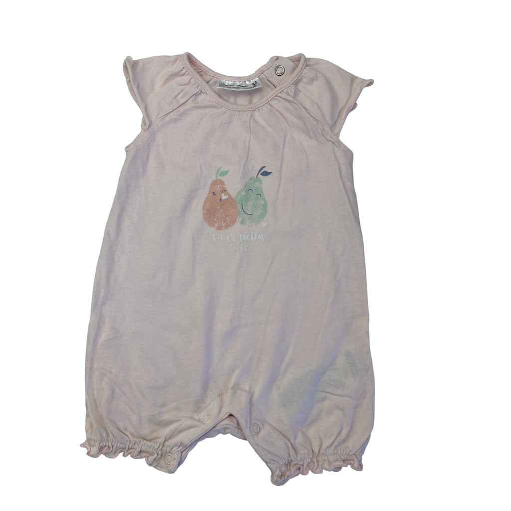 1-2M Light Pink Pear Romper - Ergee