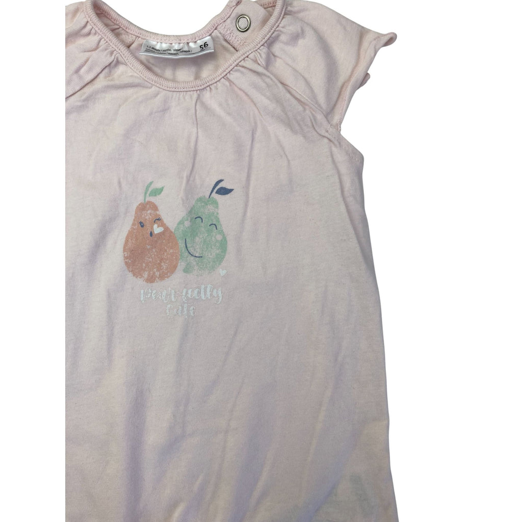1-2M Light Pink Pear Romper - Ergee