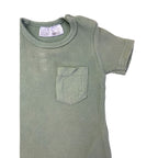 0-1M Mint Green Waffle Knit Romper - Ergee