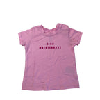 3-6M Pink "High Maintenance" T Shirt - Cotton On