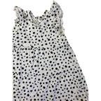 3-6M Cream & Black Dotted Dress - Tiny Tots
