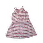 3-6M White & Pink Scalloped Print Easy Waist Tunic - Woolworths