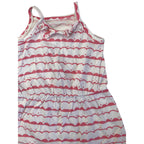 3-6M White & Pink Scalloped Print Easy Waist Tunic - Woolworths