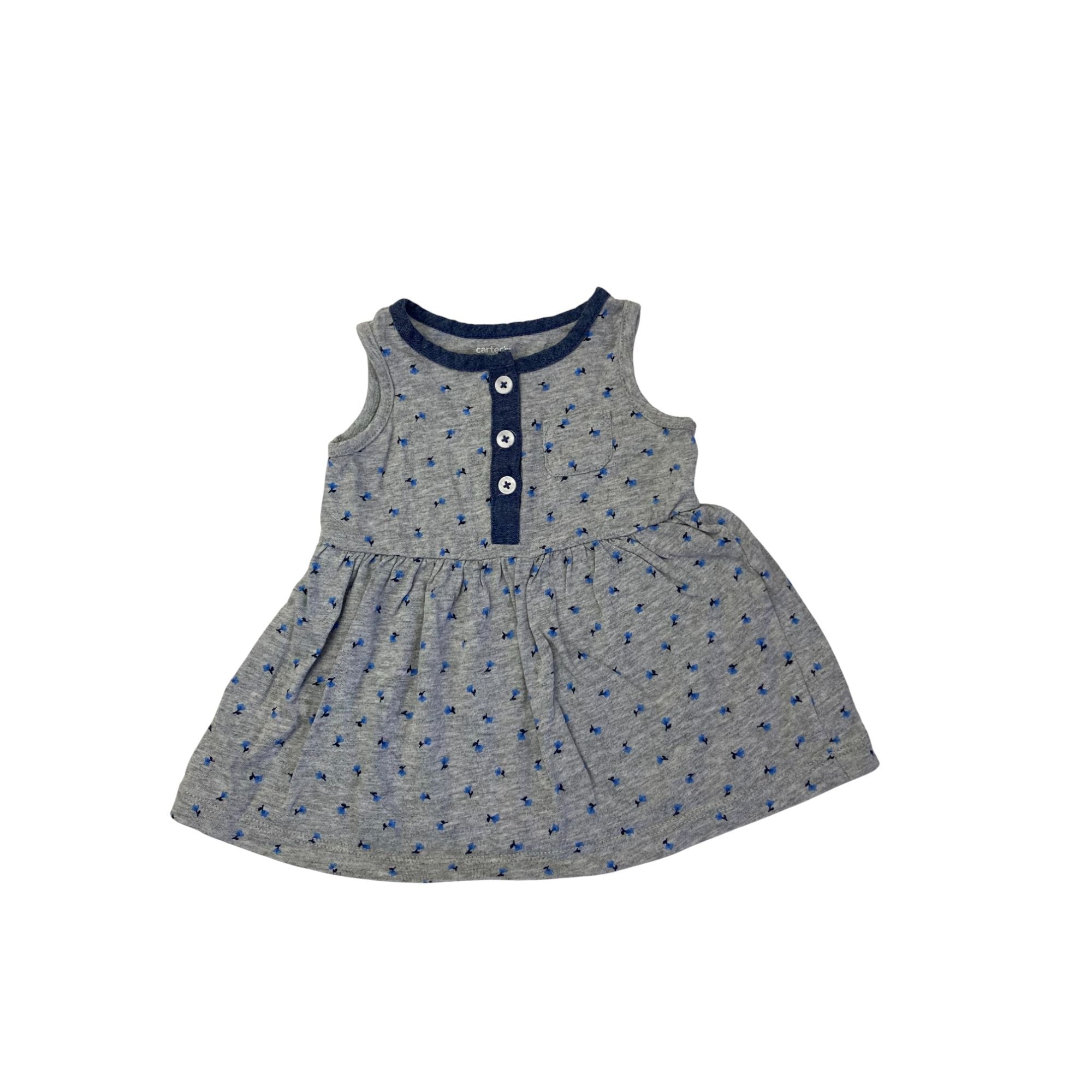 3M Grey & Blue Tulip Tunic - Carter