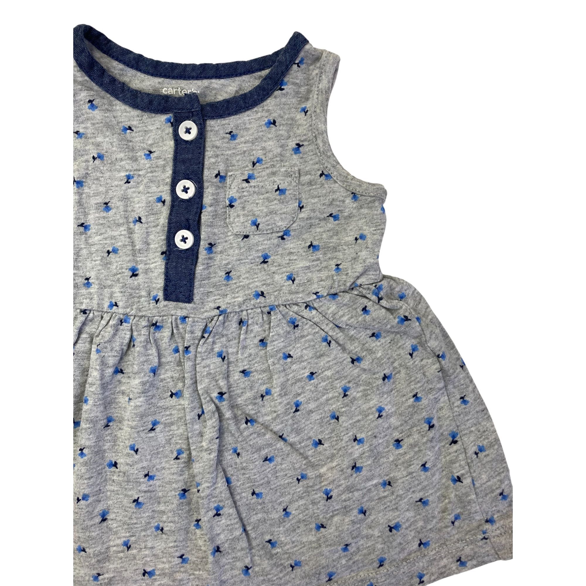 3M Grey & Blue Tulip Tunic - Carter