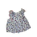 3-6M Blue & Pink Butterfly Viscose Tunic - Clicks
