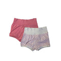 US 4-6M Coral & White Cotton Shorts - H&M