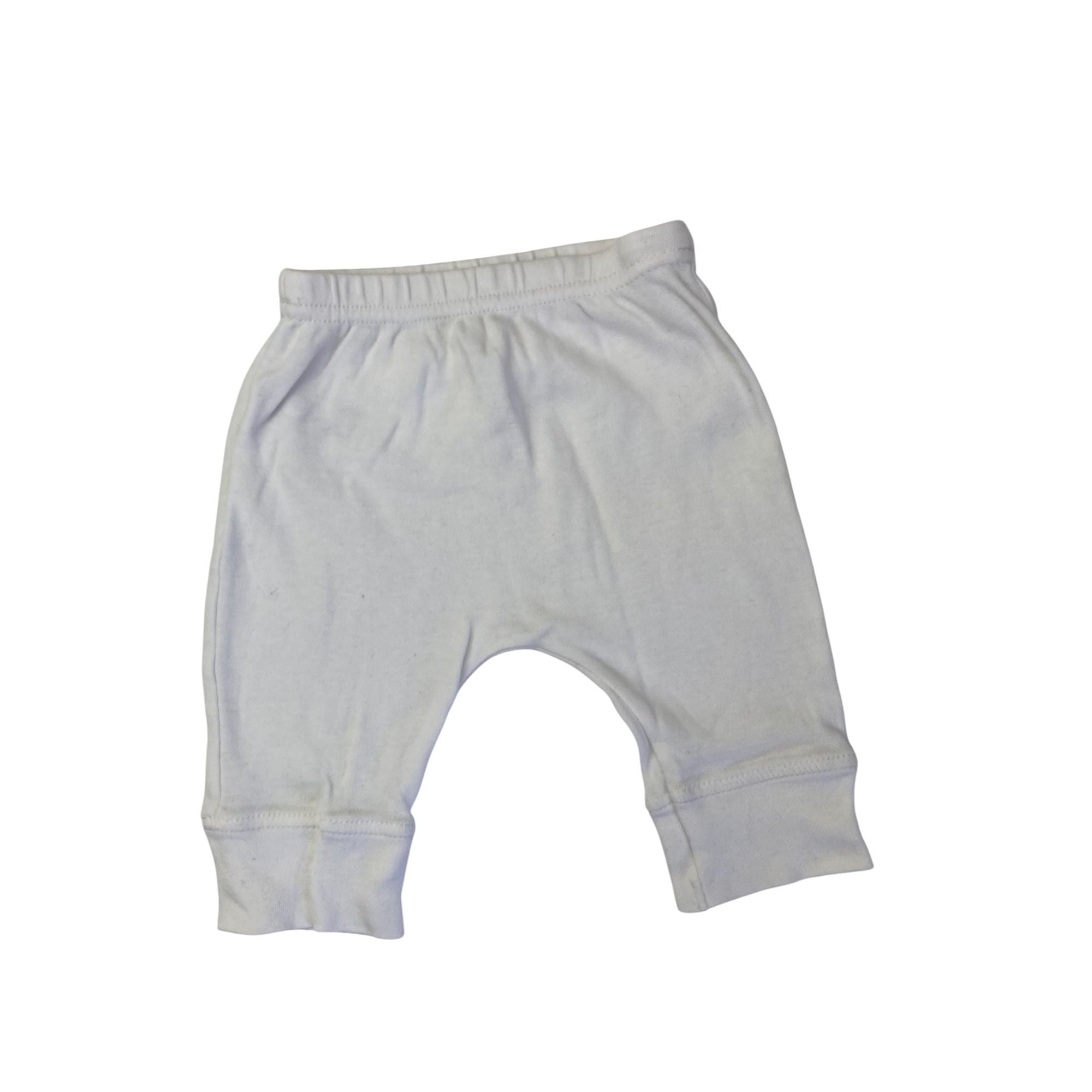 1-3M White Cotton Leggings - H&M