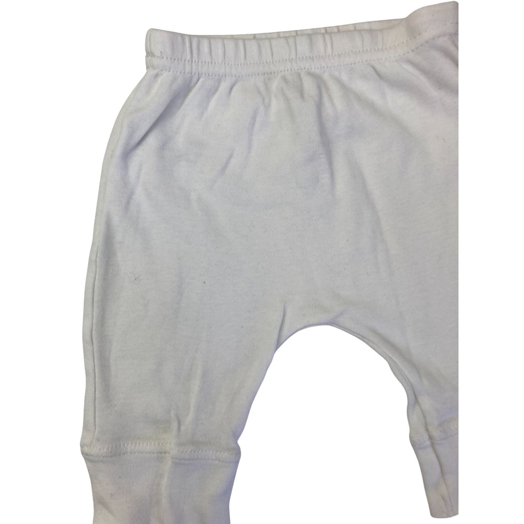 1-3M White Cotton Leggings - H&M