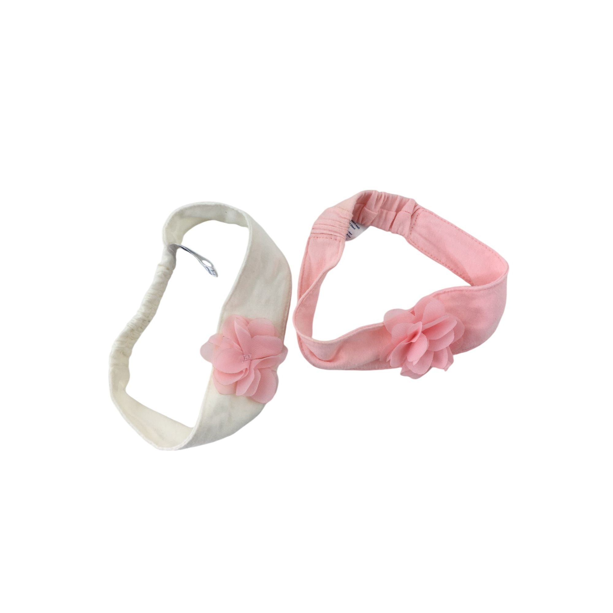 12-18M Cream & Pink Flower Headbands - Ackermans