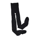 8-9Y Black & Gold Dotted Knit Stockings - Tu