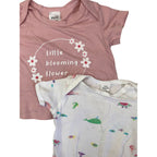 0-3M Pink T Shirt & White Bodysuit - Tiny Tots