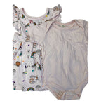 3-6M Pink Dress & Bodysuits - Tiny Tots