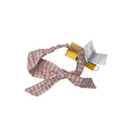 18-36M Pink & Cream Gingham Bow Headband - Yellowsub