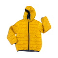 7-8 Yellow & Blue premium puffer jacket with hood - Y.F.K