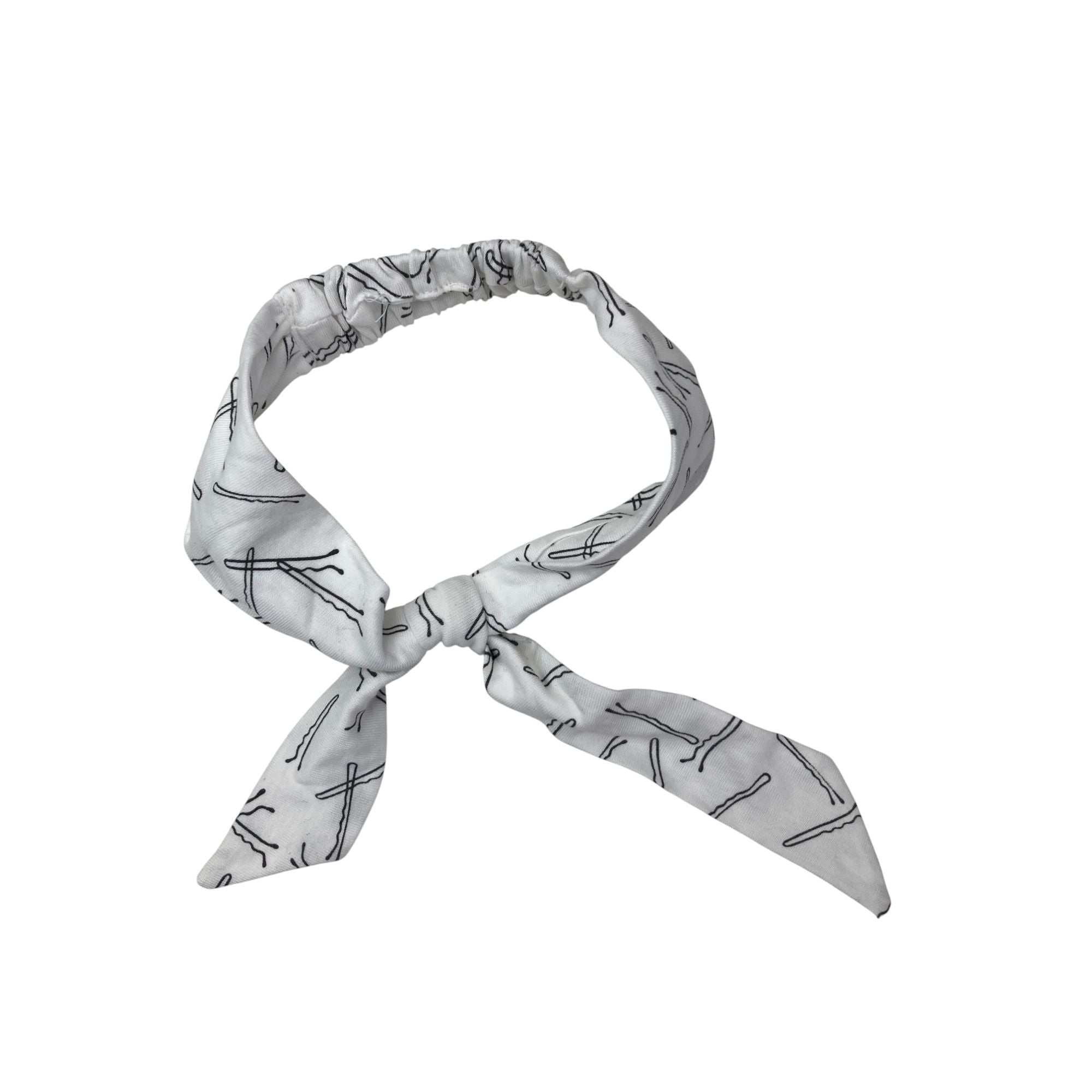 18-36M Cream & Black Bobby Pink Bow Headband - Yellowsub