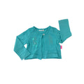 3-6M Teal Sequin Cotton Bolero - Naartjie