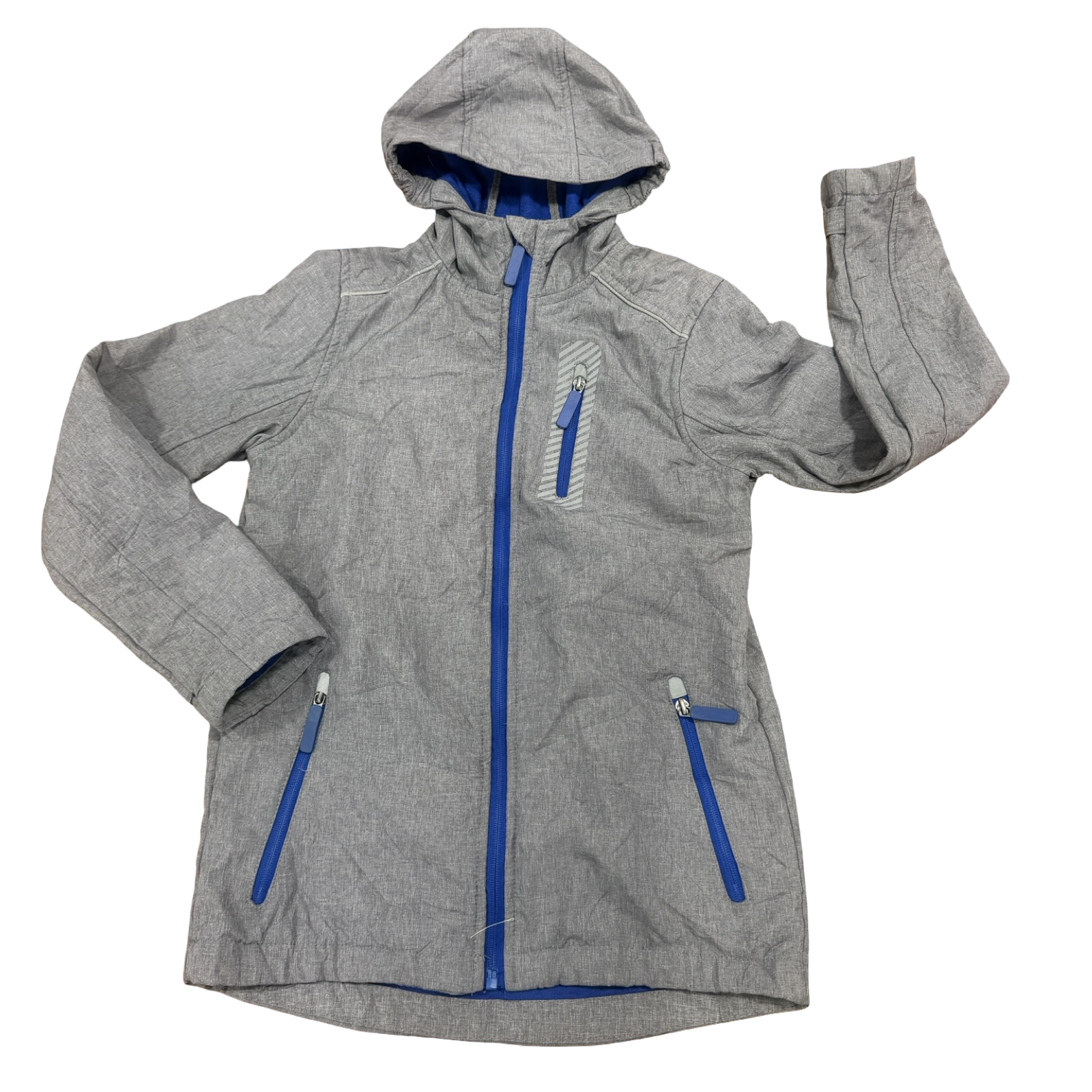 10-12  Grey & blue soft shell premium jacket  - Y.F.K