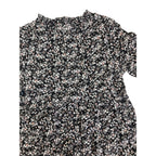 18M Black Ditsy Floral Snap Back Dress - Ikks