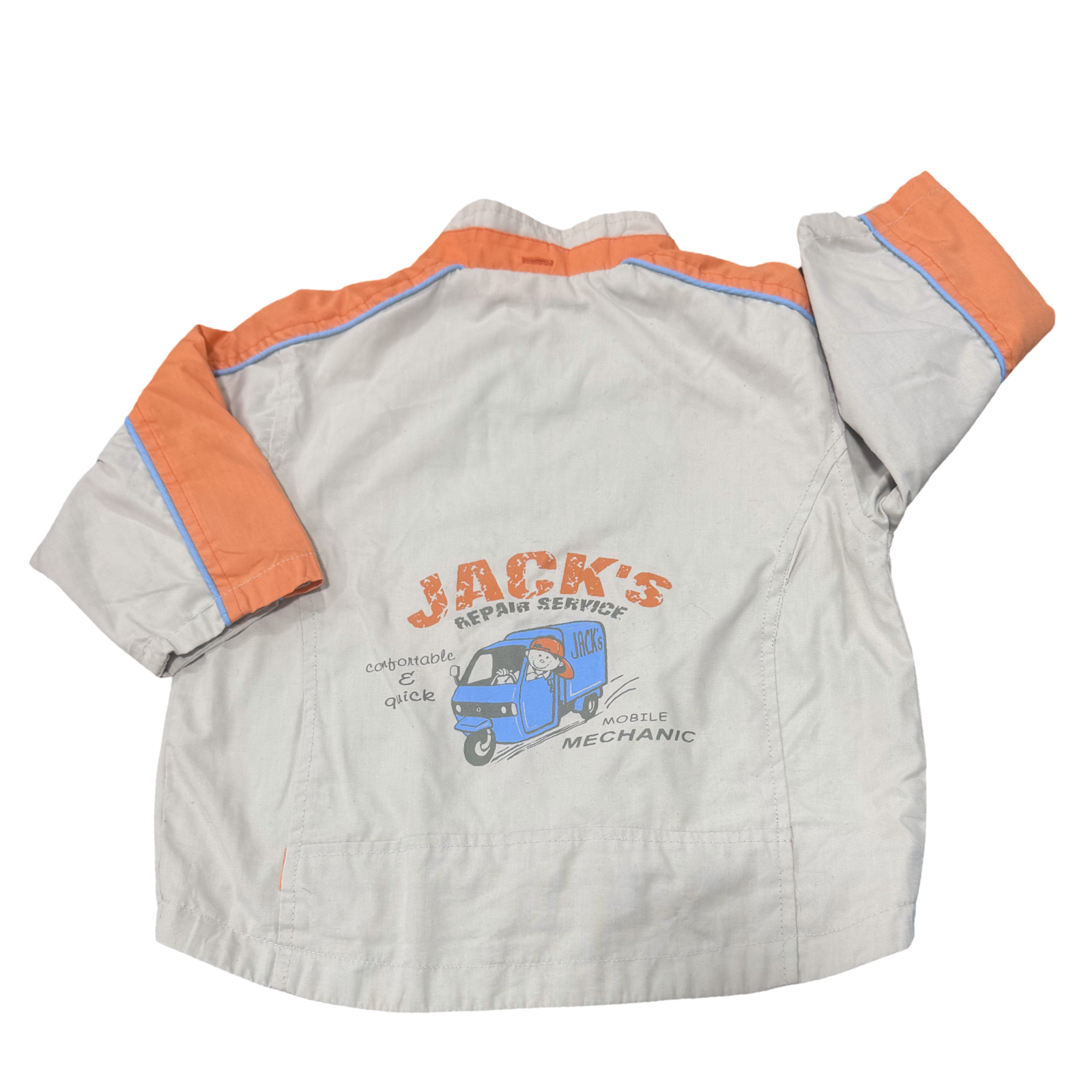 12M Gream, blue & orange Jack's Service jacket - Topolino