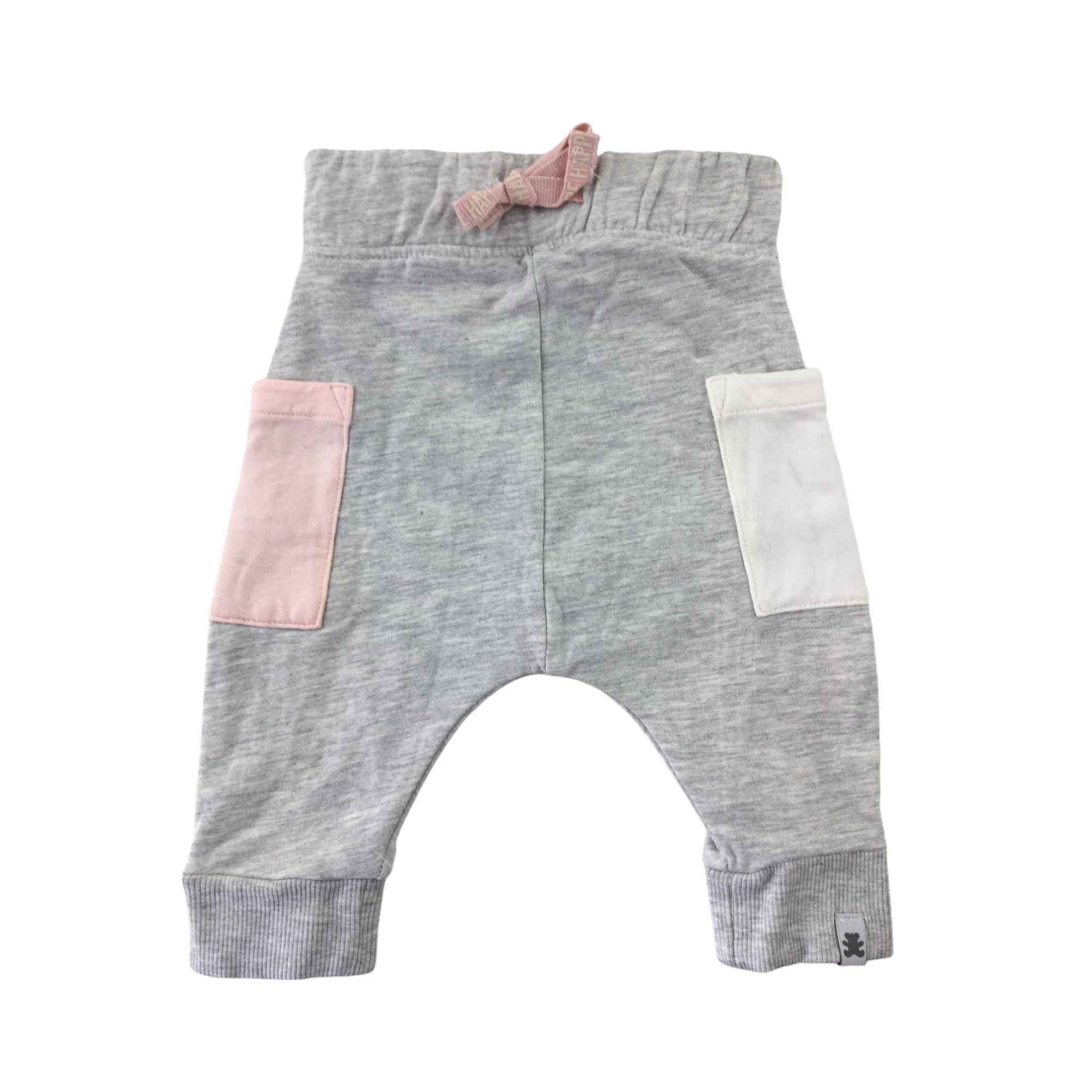 1-3M Grey Brushed Cotton Joggers - Woolworths