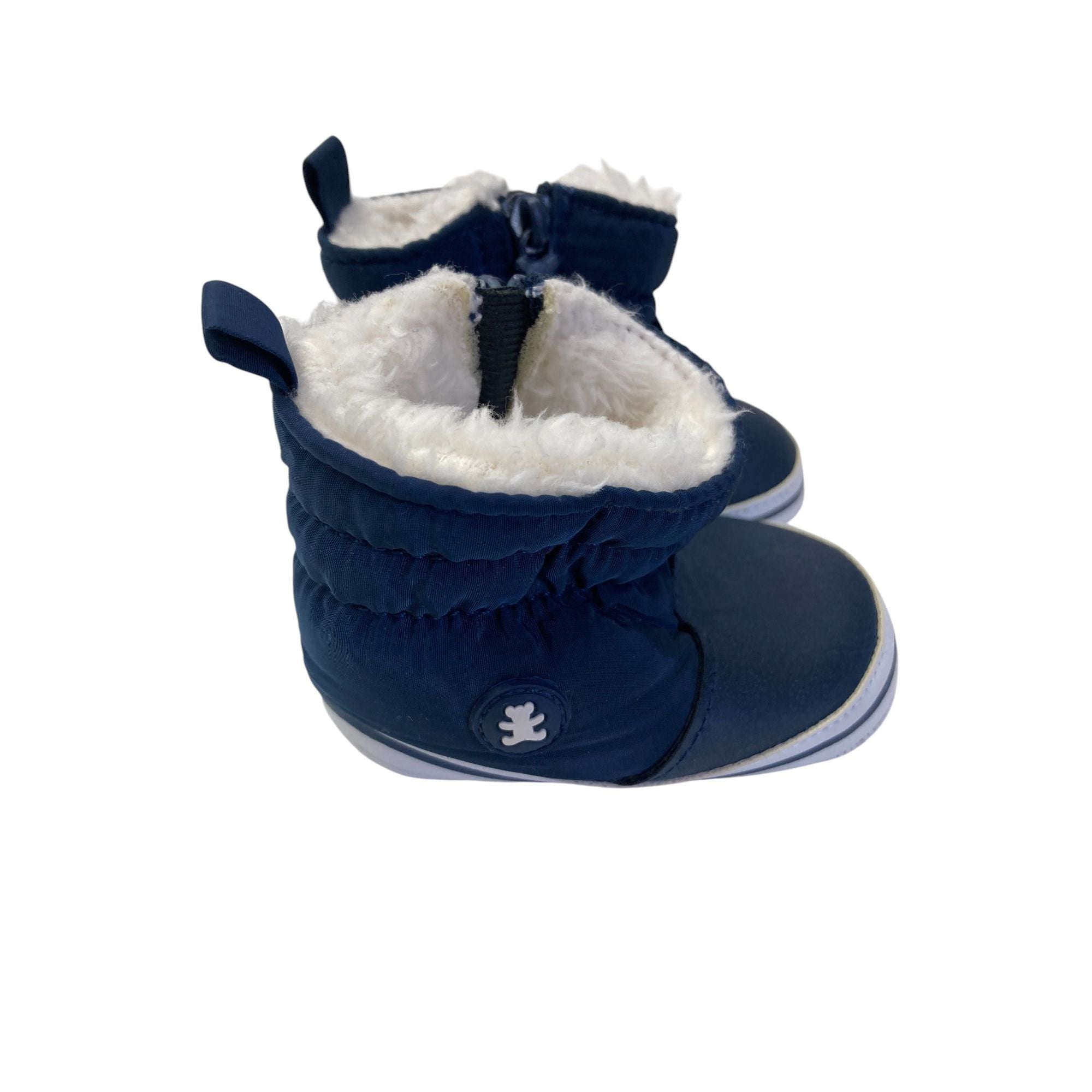 Size 1 - Navy Blue Fleece Lined Boots - Woolworths