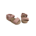Size 19 Pink Pleather Double Strap Sandal - Zara