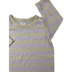 12-18M Beige & Lilac Double Stripe Long Sleeve T Shirt - Cotton On