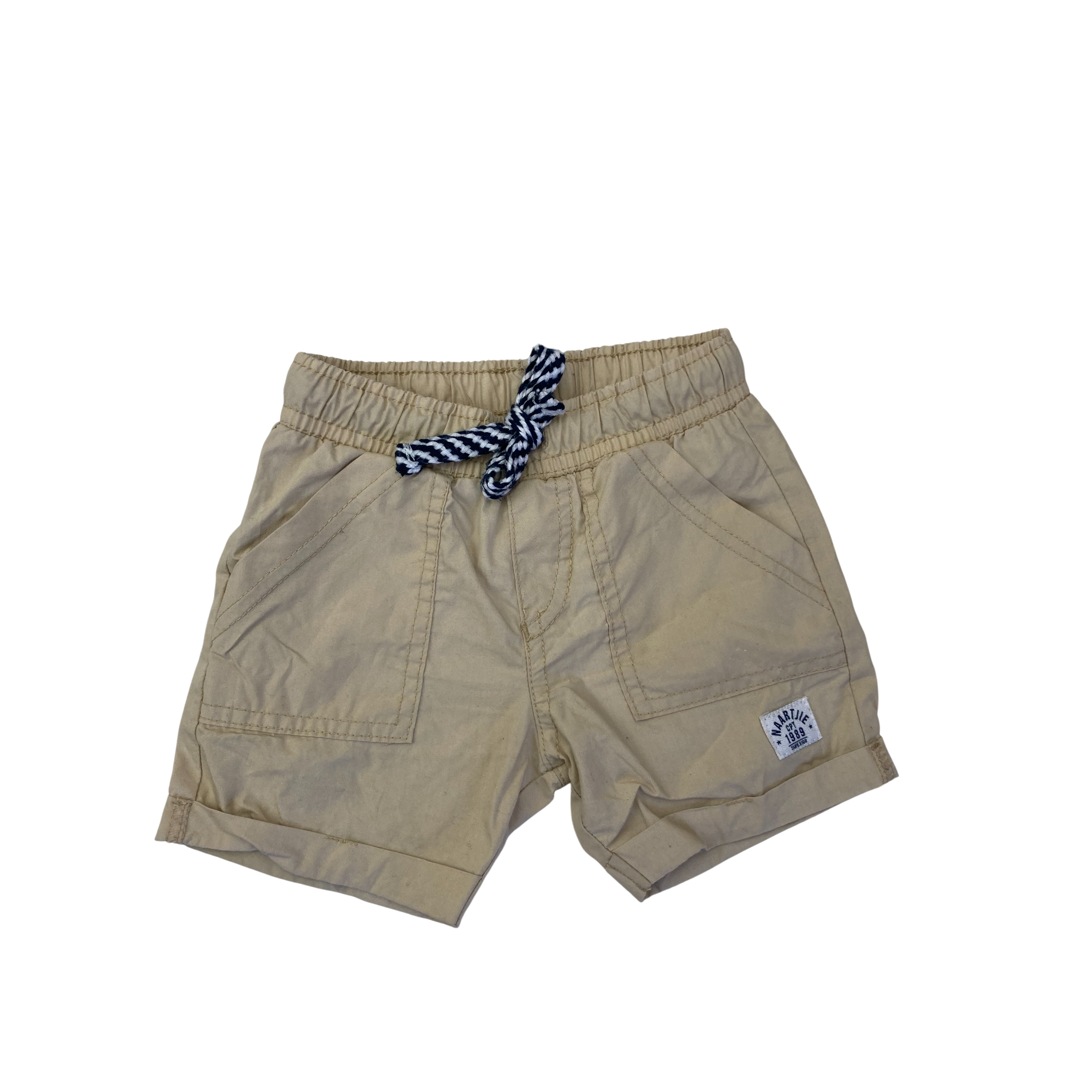 6-12M Beige Pull On Shorts - Naartjie