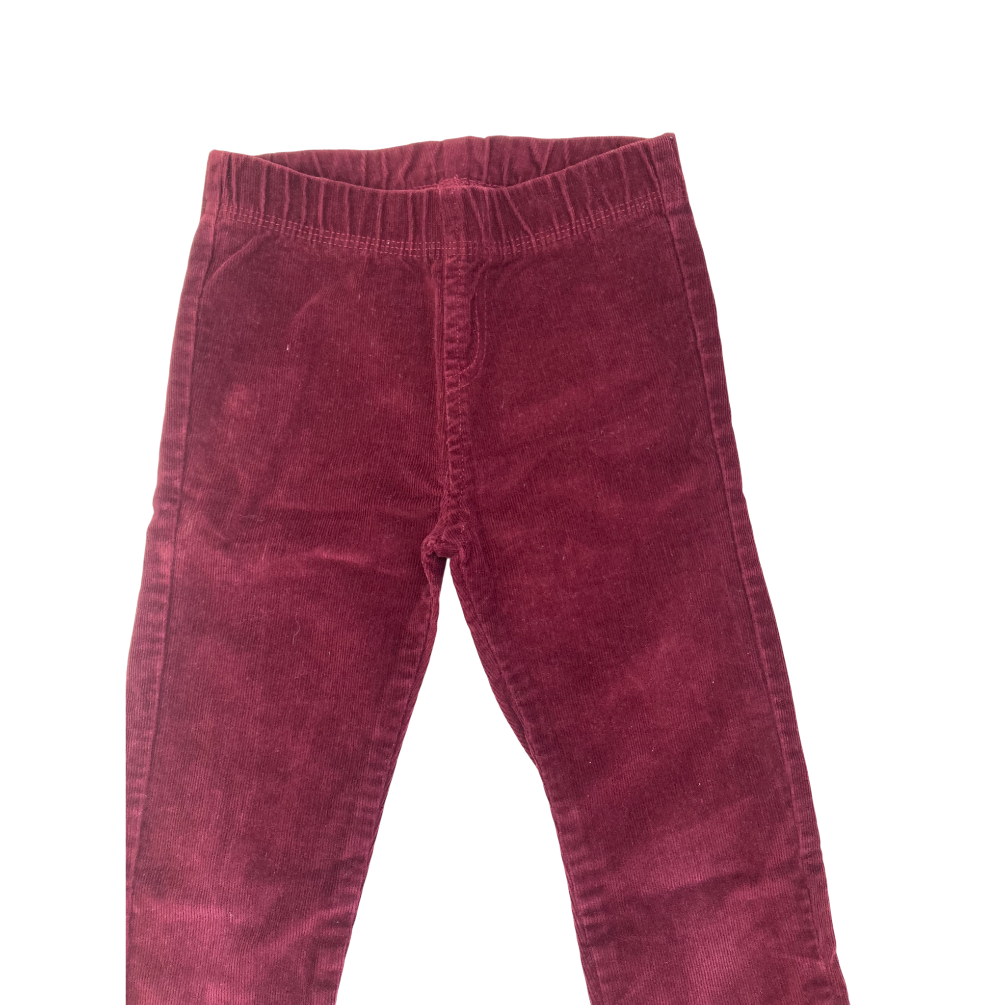 4-5Y Maroon Corduroy Skinny Treggings - Exact