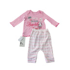 0-6M Pink & White Sleep Set - Woolworths