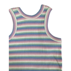 5Y Pastel Stripe Halter Neck Tank Top - Cotton On
