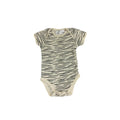 3-6M Cream Zebra & Grey Jungle Summer BodySuits - Mr Price