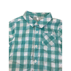 6M Aqua & White Check Button Shirt - Orchestra
