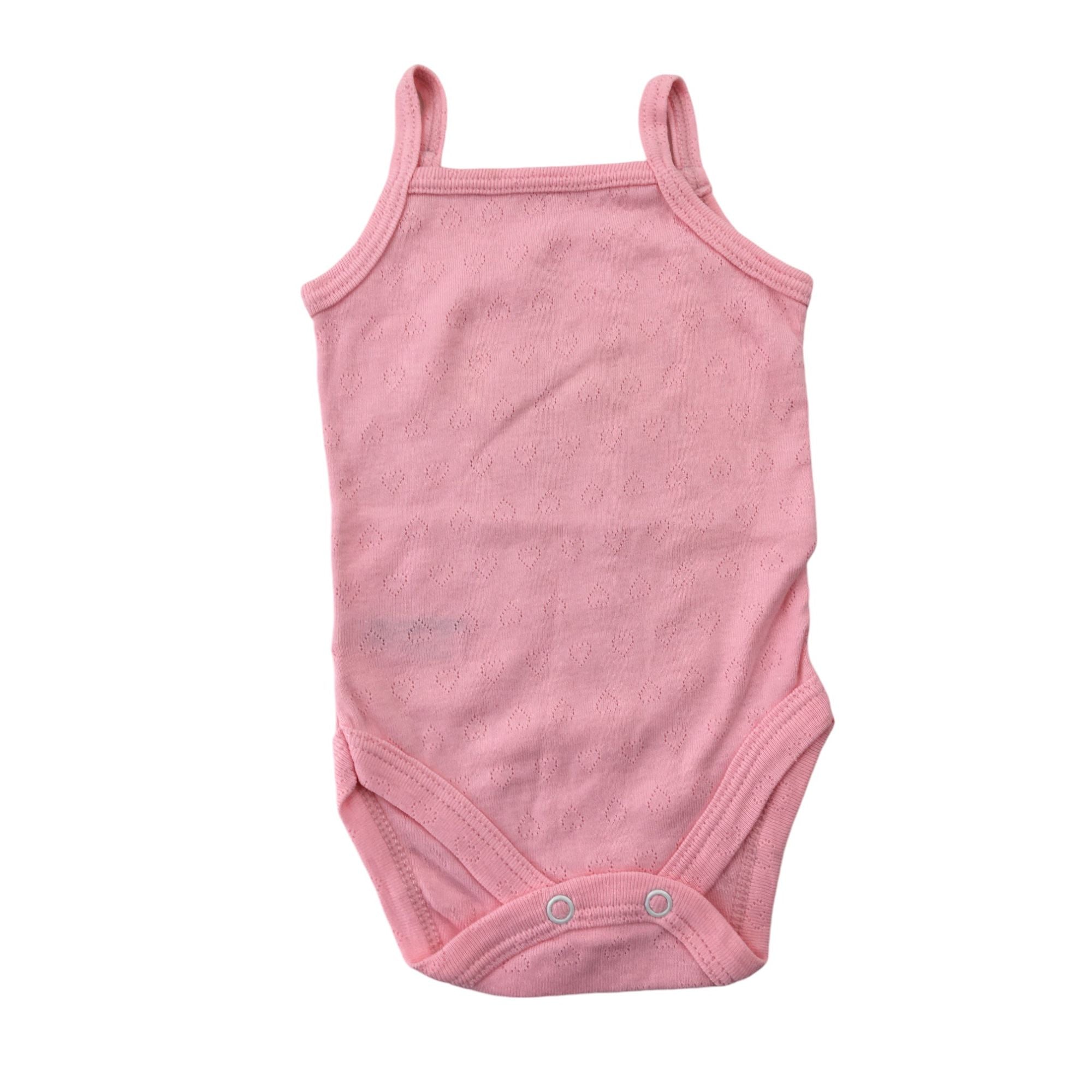 1-3M Pink Pointelle Strappy Bodysuit - Woolworths