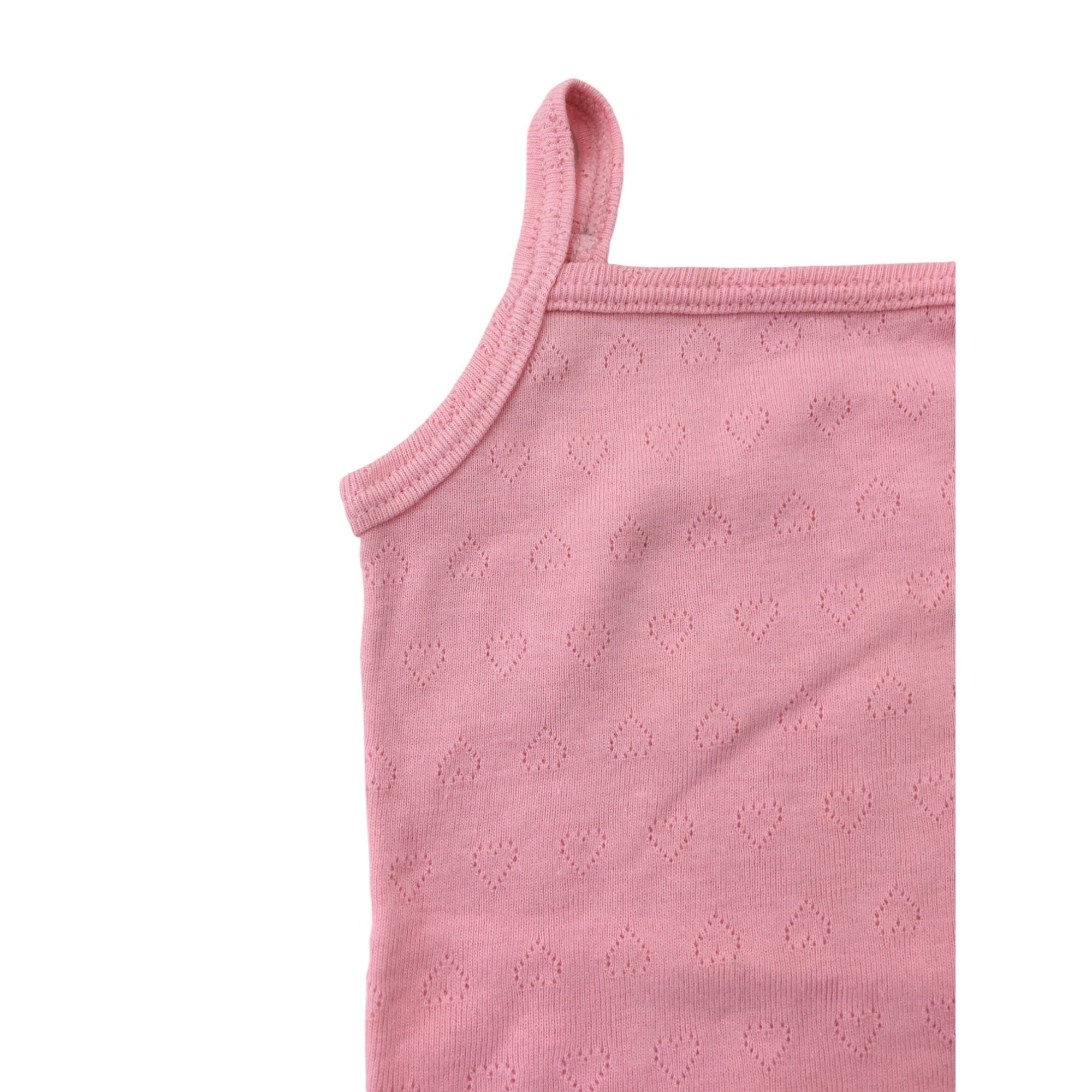 1-3M Pink Pointelle Strappy Bodysuit - Woolworths