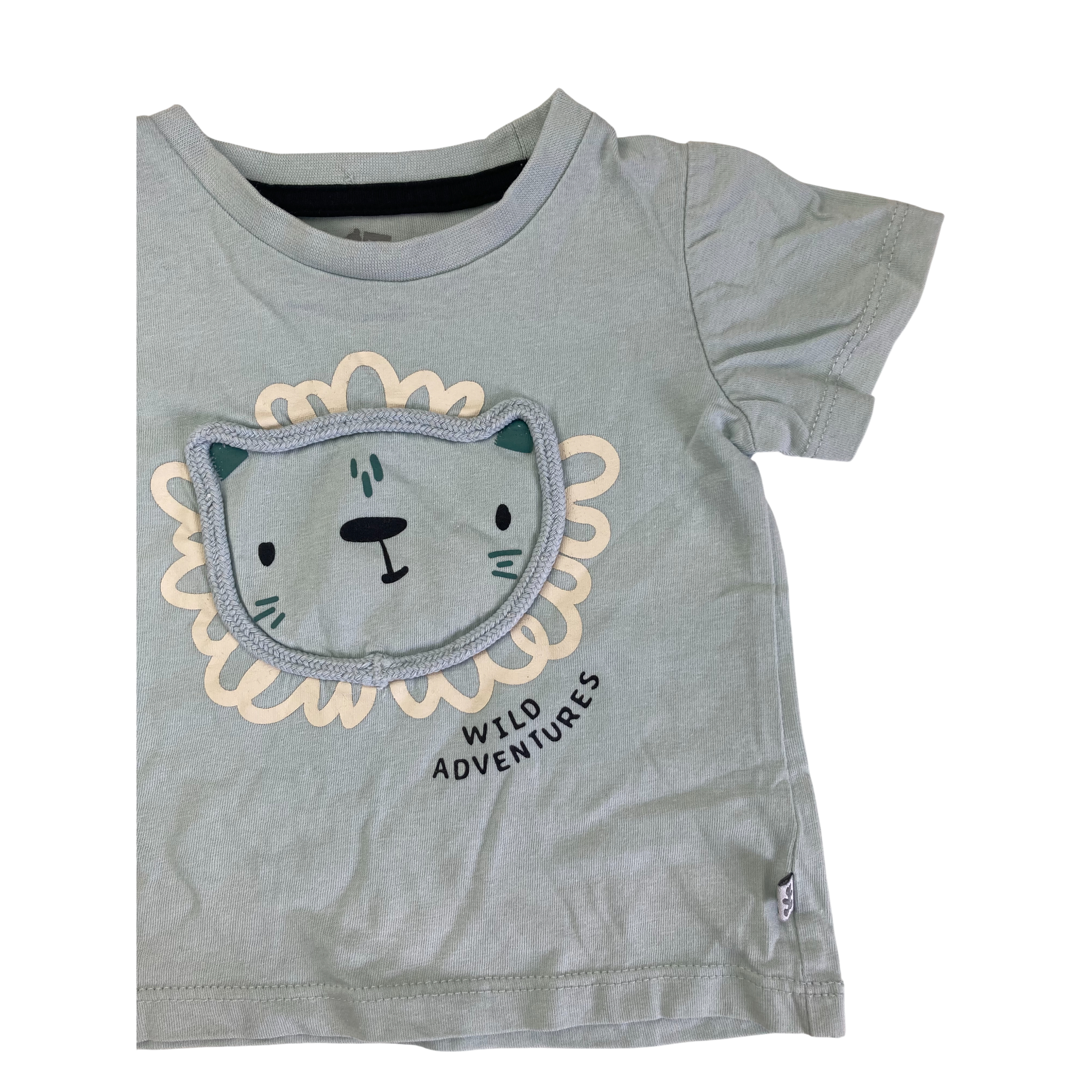 3-6M Light Blue Lion T Shirt - Woolworths