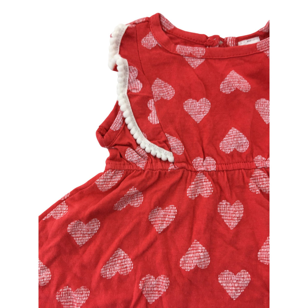 6-12M Red & White Heart Dress - Ackermans