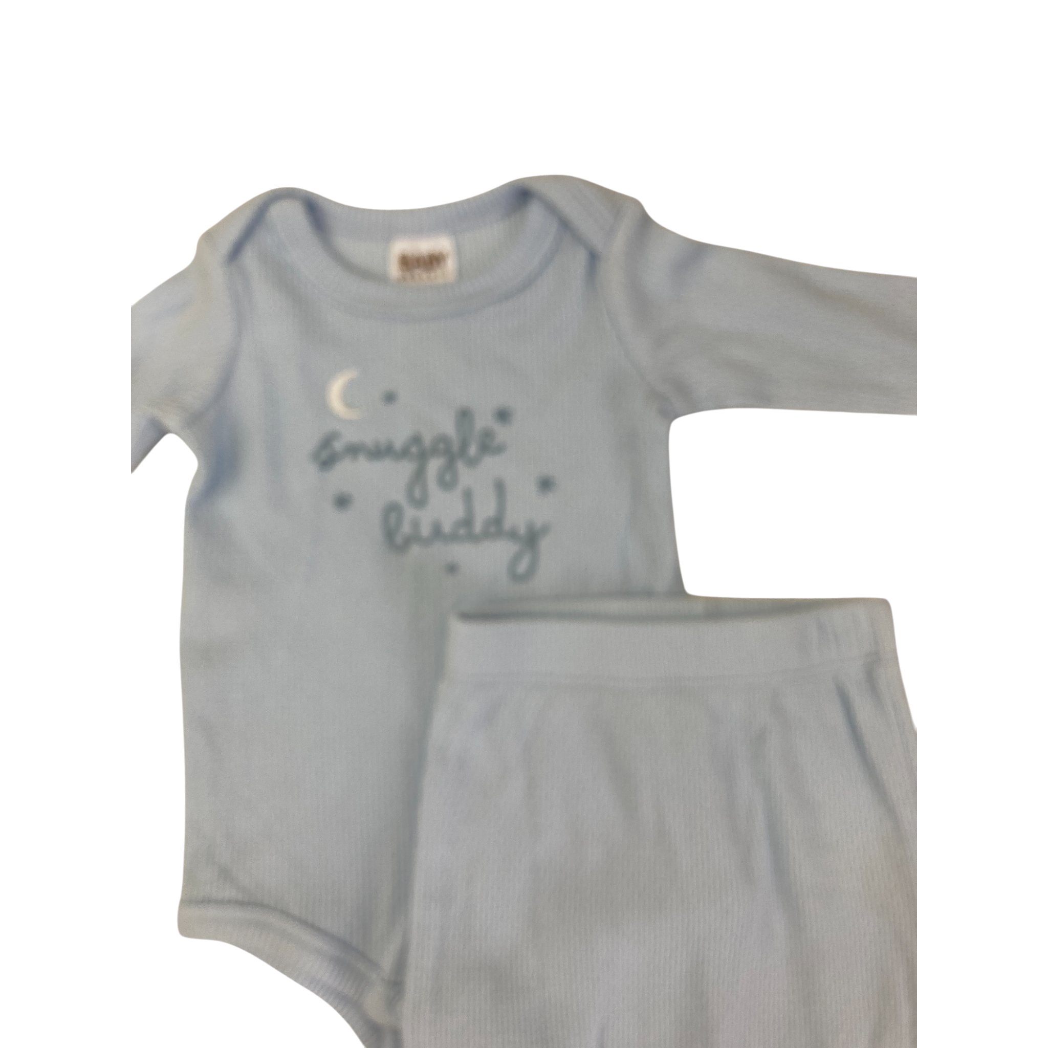 0-3M Light Blue Sleep Bodysuit & Leggings - Cotton On