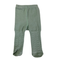 0-3M Mint Green Cableknit Stockings