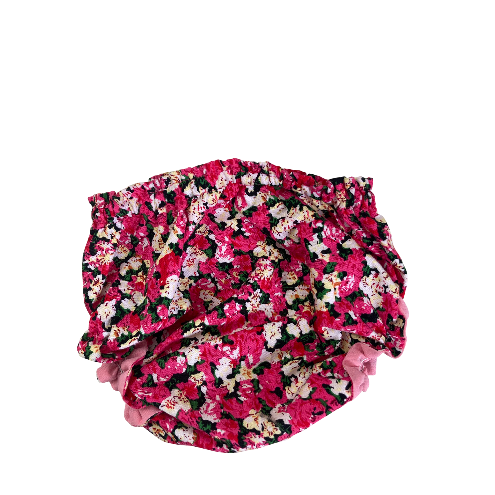 3-6M Black & Pink Floral Bloomer - Baa Baa Black Sheep