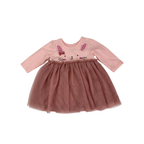 1-3M Pink & Dusty Rose Tulle Bunny Dress - Woolworths