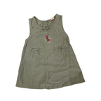 6-9M Khaki Green Sleeveless Dress - Mini Mode