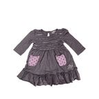 6-12M Mauve & Pink Sequinned Detail Dress  - LTD