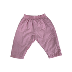 3-6M Light Pink Fleece Lined Track Pants - Peek A Boo