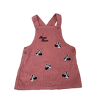 12-18M Pink Minnie Mouse Corduroy Dungaree Dress - Disney
