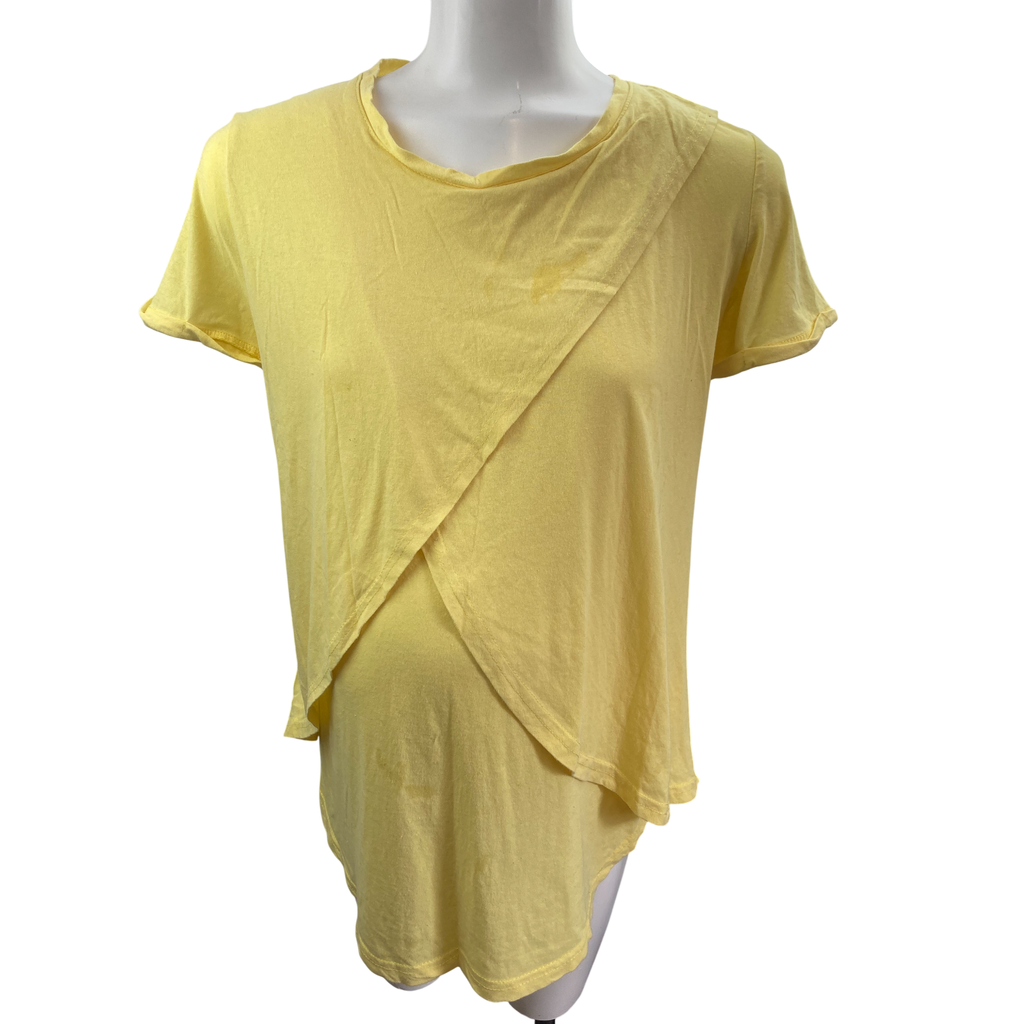 Size 34 - Yellow Tulip Maternity & Nursing Top - Oakridge