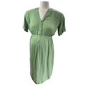 Size 36 - Light Green Maternity & Nursing Viscose Tunic - Oakridge